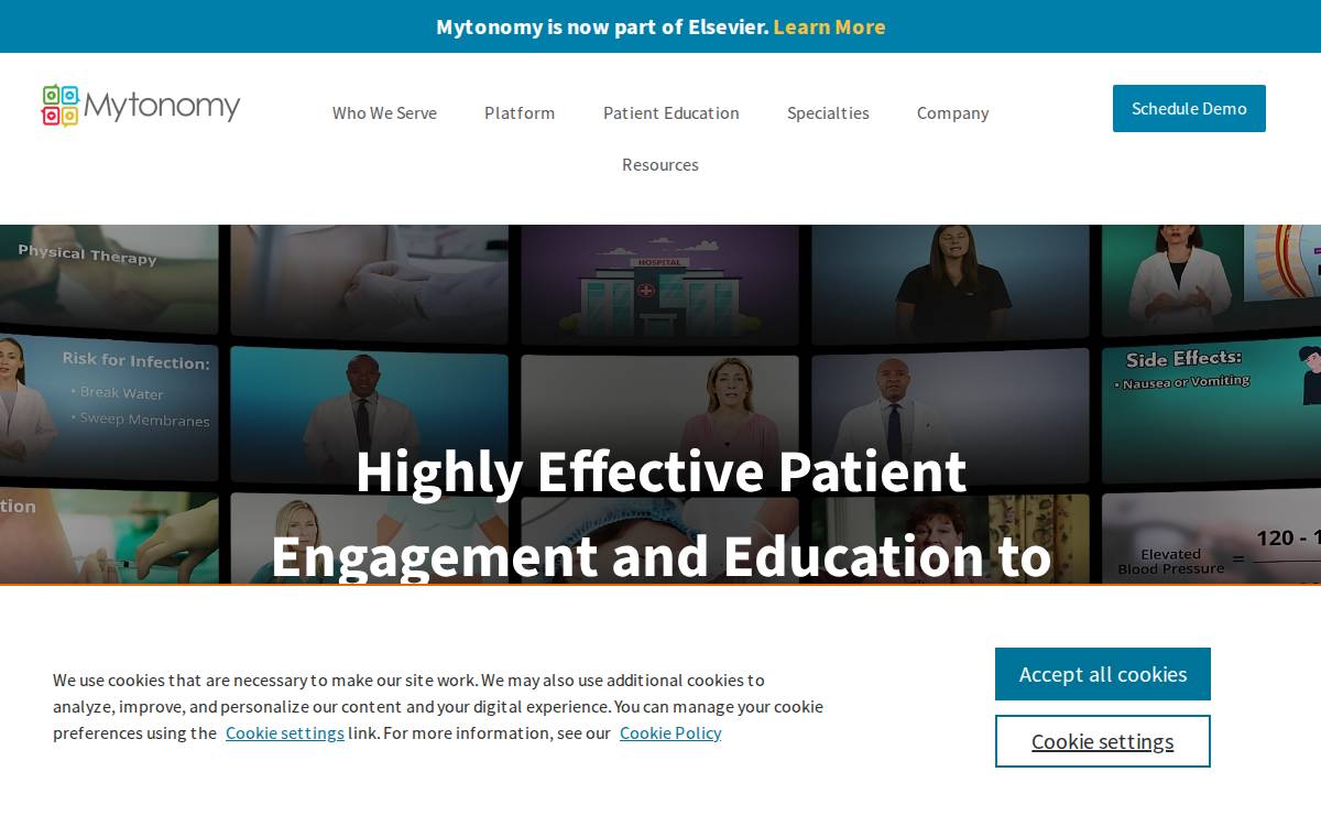 Mytonomy Healthcare Services website preview