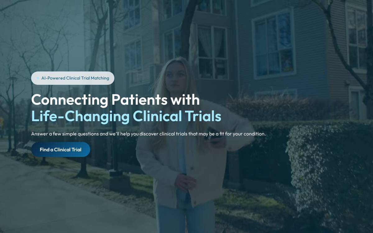 Mytrials website preview