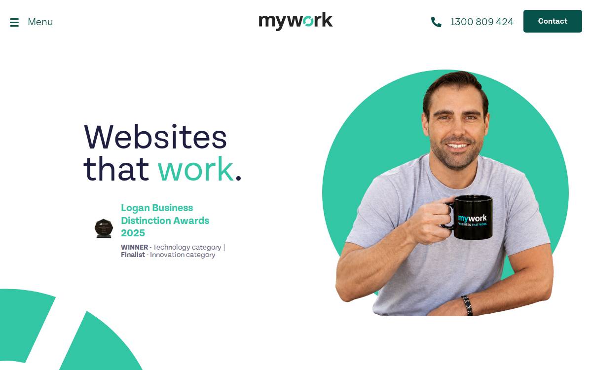 MyWork website preview