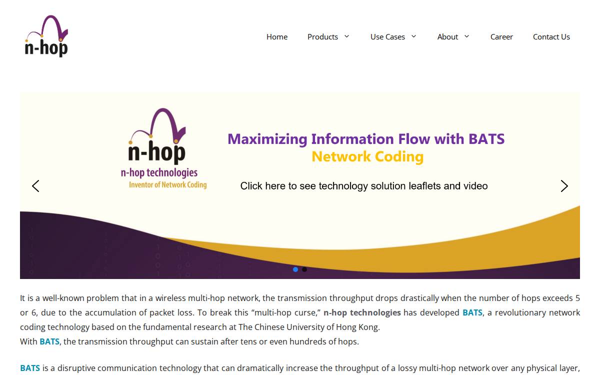 N Hop website preview