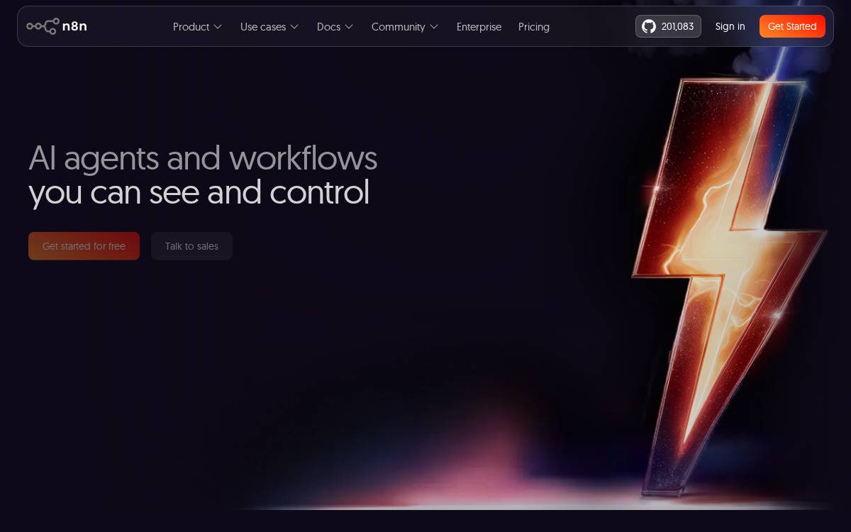 n8n website preview