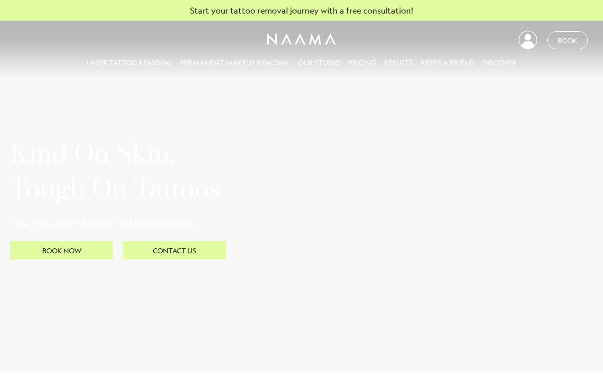 NAAMA Studios website preview
