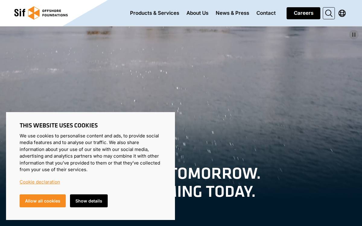 Naar website Sif website preview