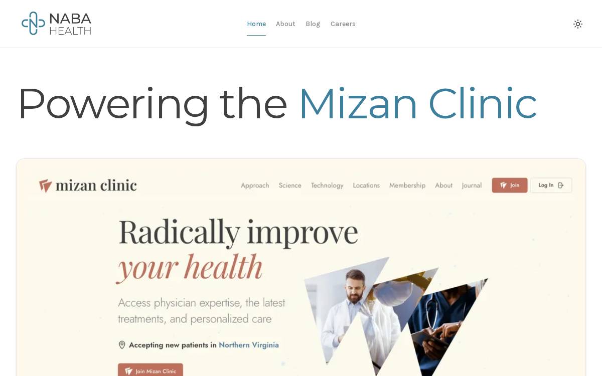 Naba Health website preview