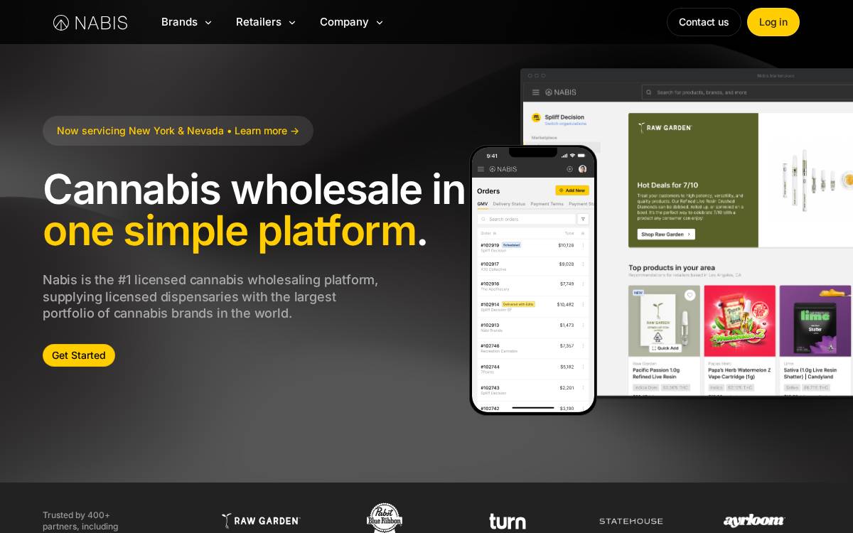 Nabis website preview