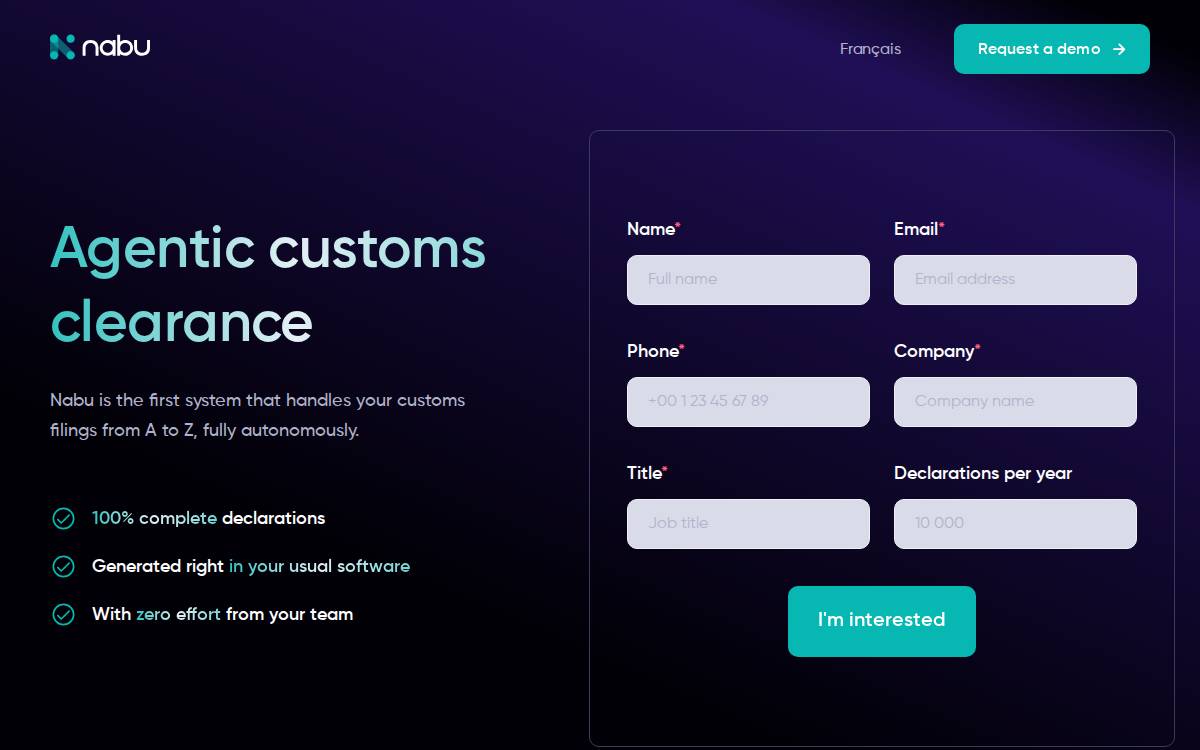 Nabu website preview