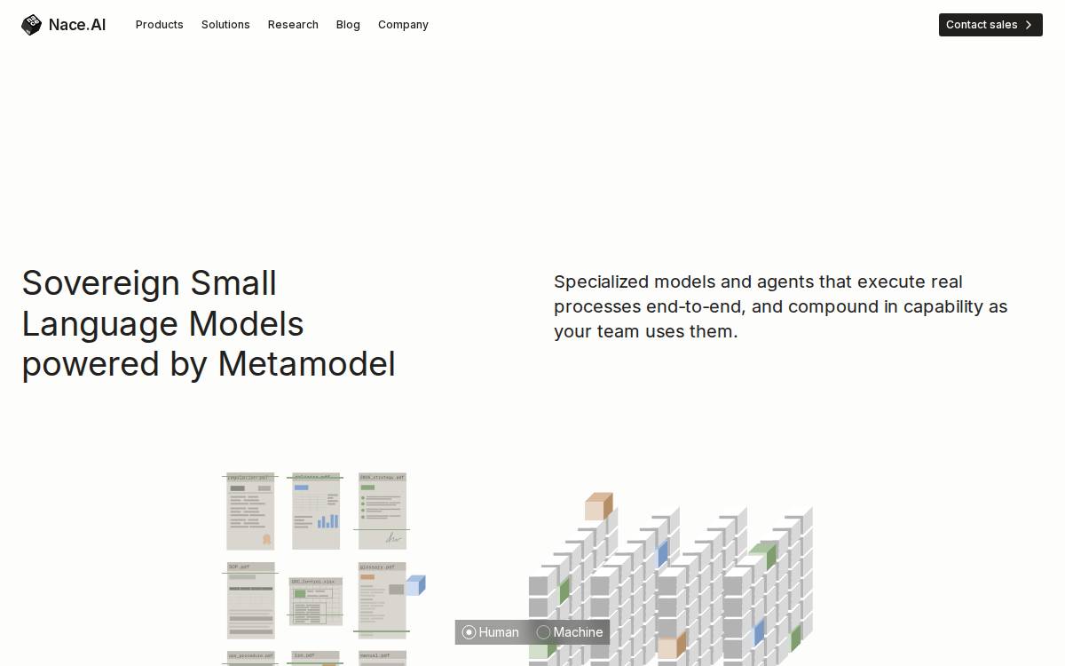 Nace website preview