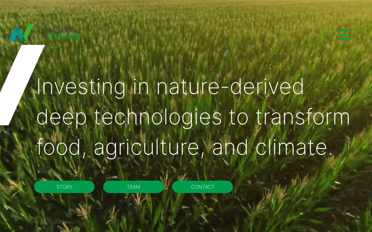 Nàdarra Ventures website preview