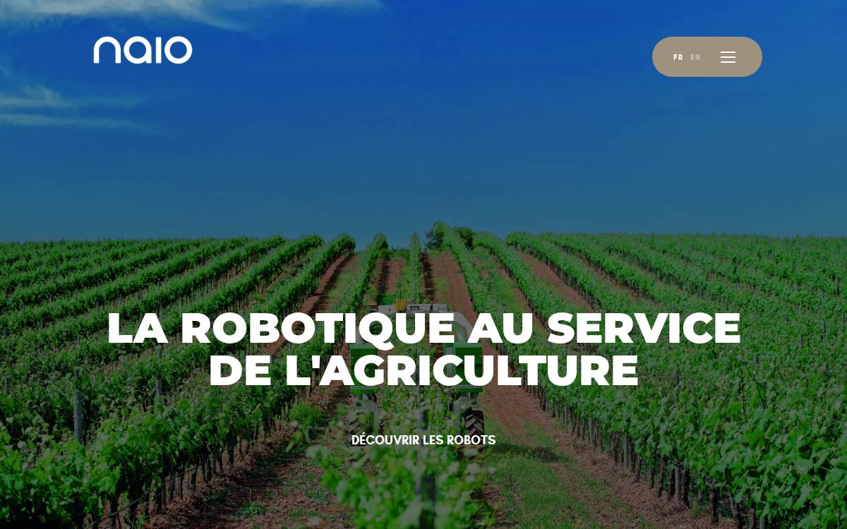 Naïo Technologies website preview
