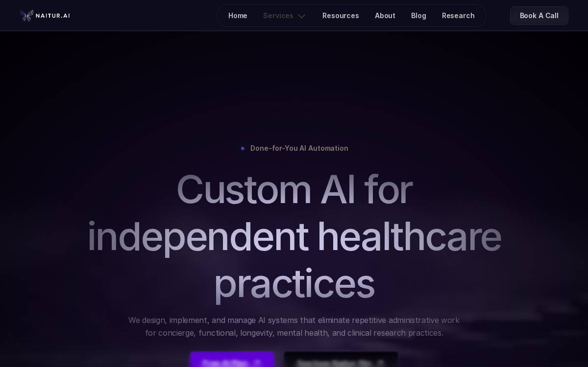 Naitur website preview