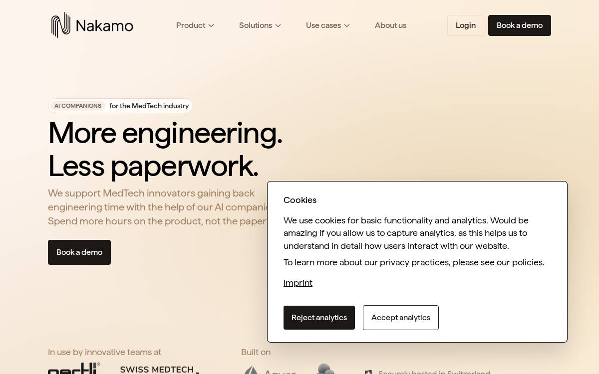 Nakamo website preview