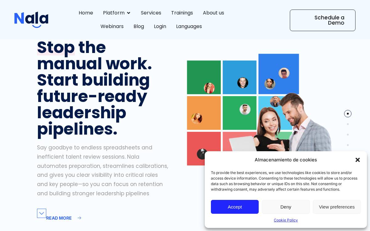 Nala website preview