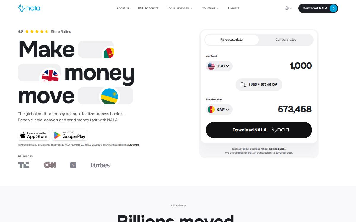 Nala website preview