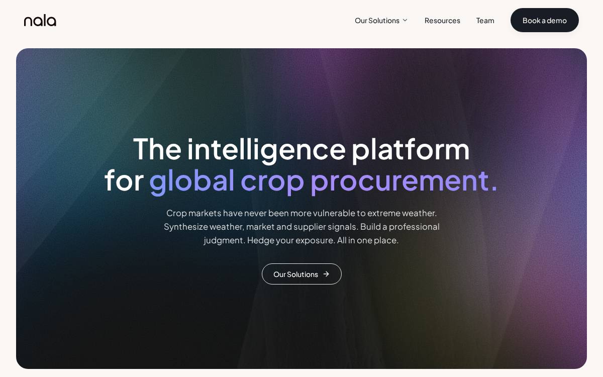 Nala Earth website preview