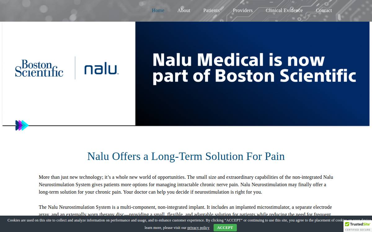 Nalu website preview