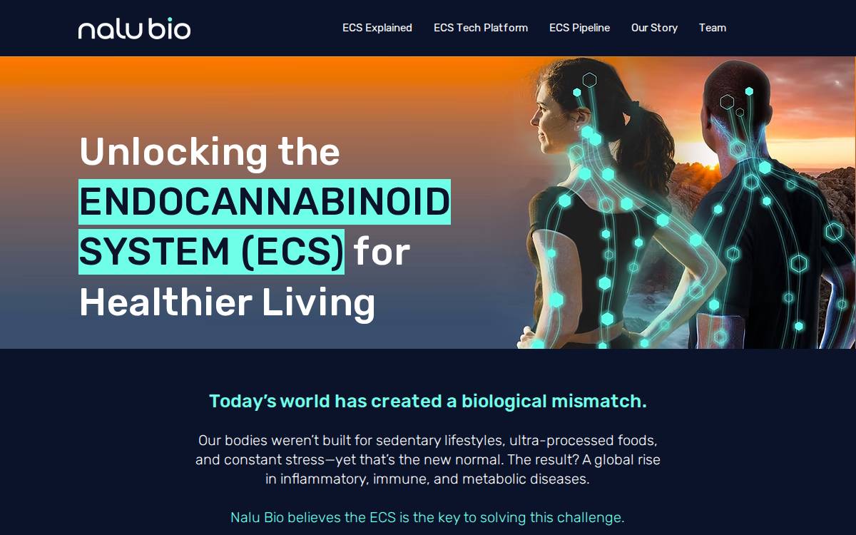 NaluBio, Inc. website preview