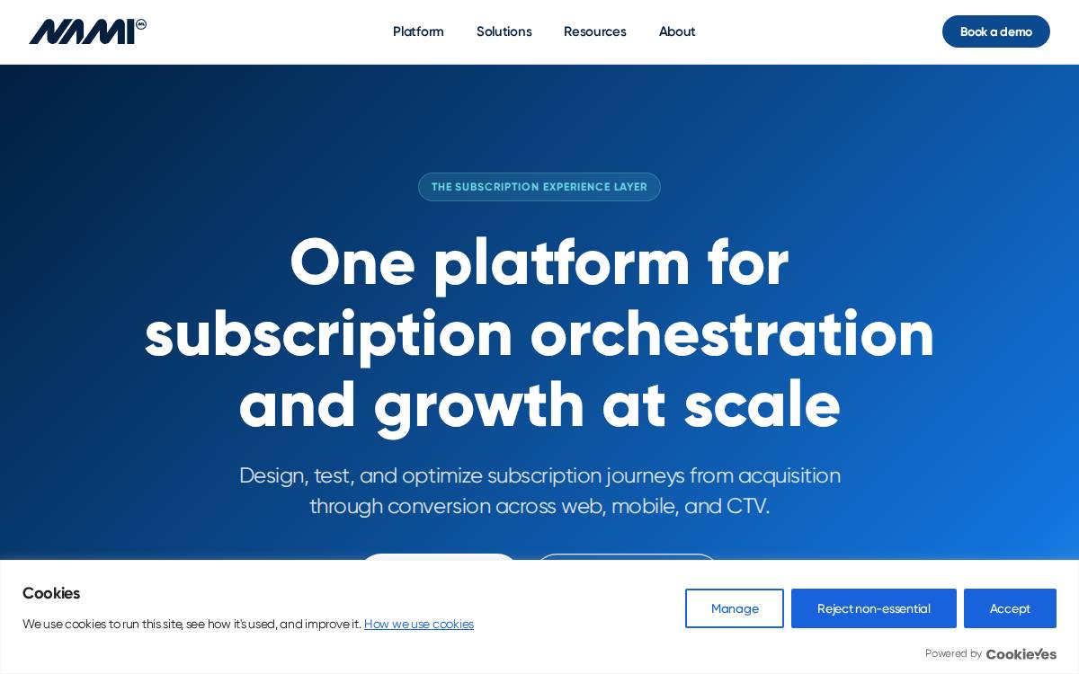Nami website preview