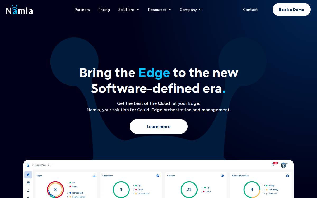 Namla website preview