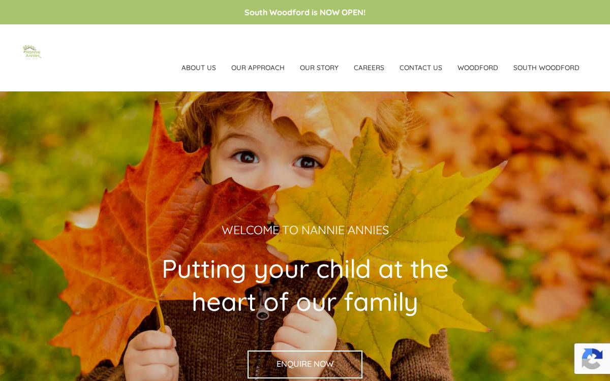 Nannie Annies website preview