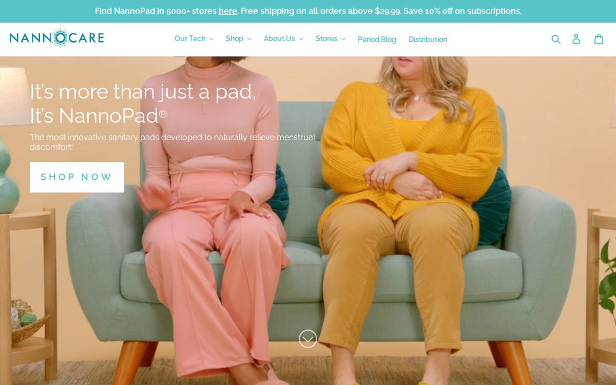 Nannocare website preview