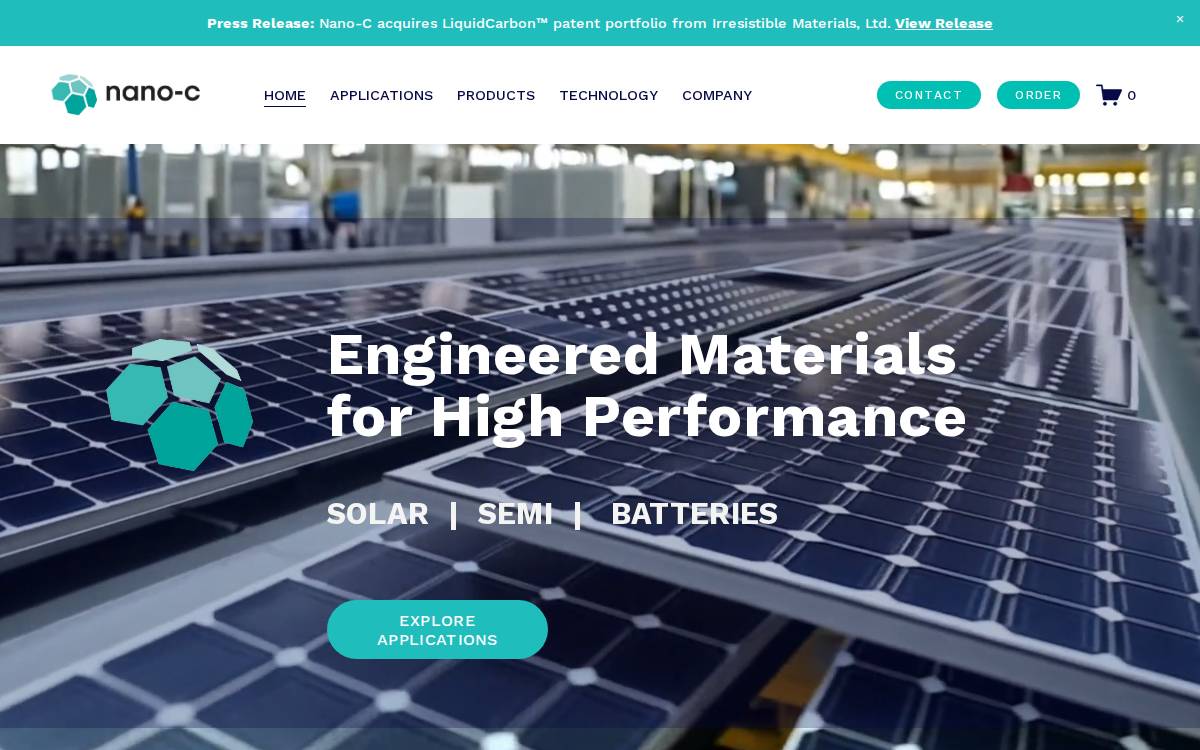 Nano-C website preview