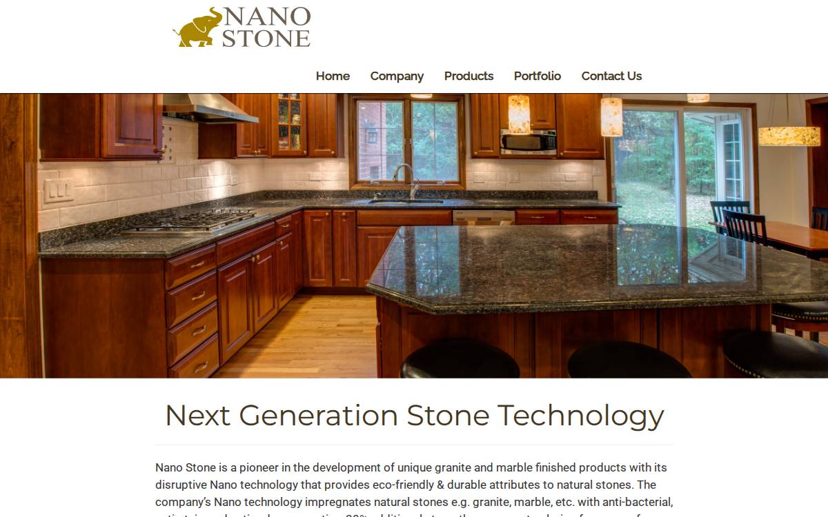Nano Stone website preview