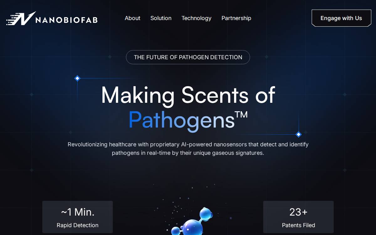 Nanobiofab website preview