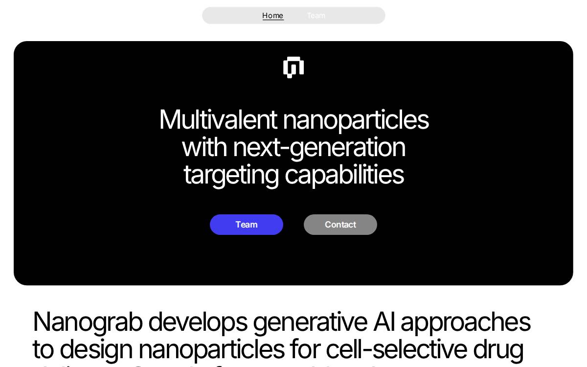 Nanograb website preview
