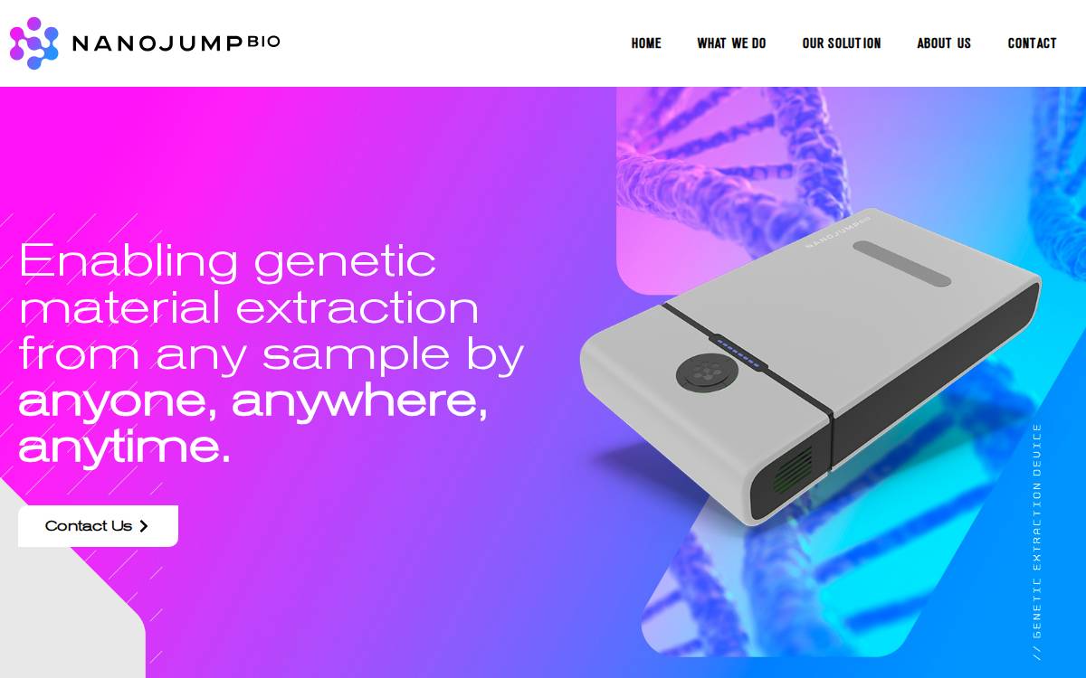 Nanojump website preview