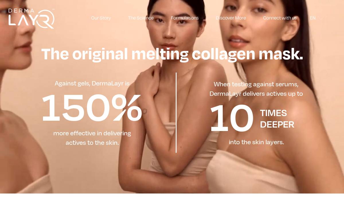 Nanolayr website preview