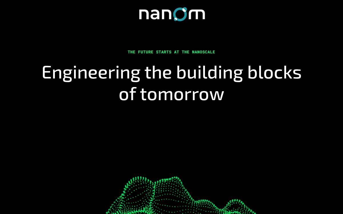 Nanom website preview