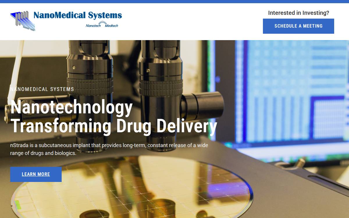 Nanomedsys website preview