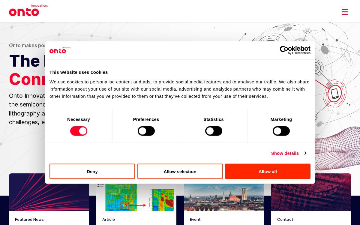 Nanometrics website preview