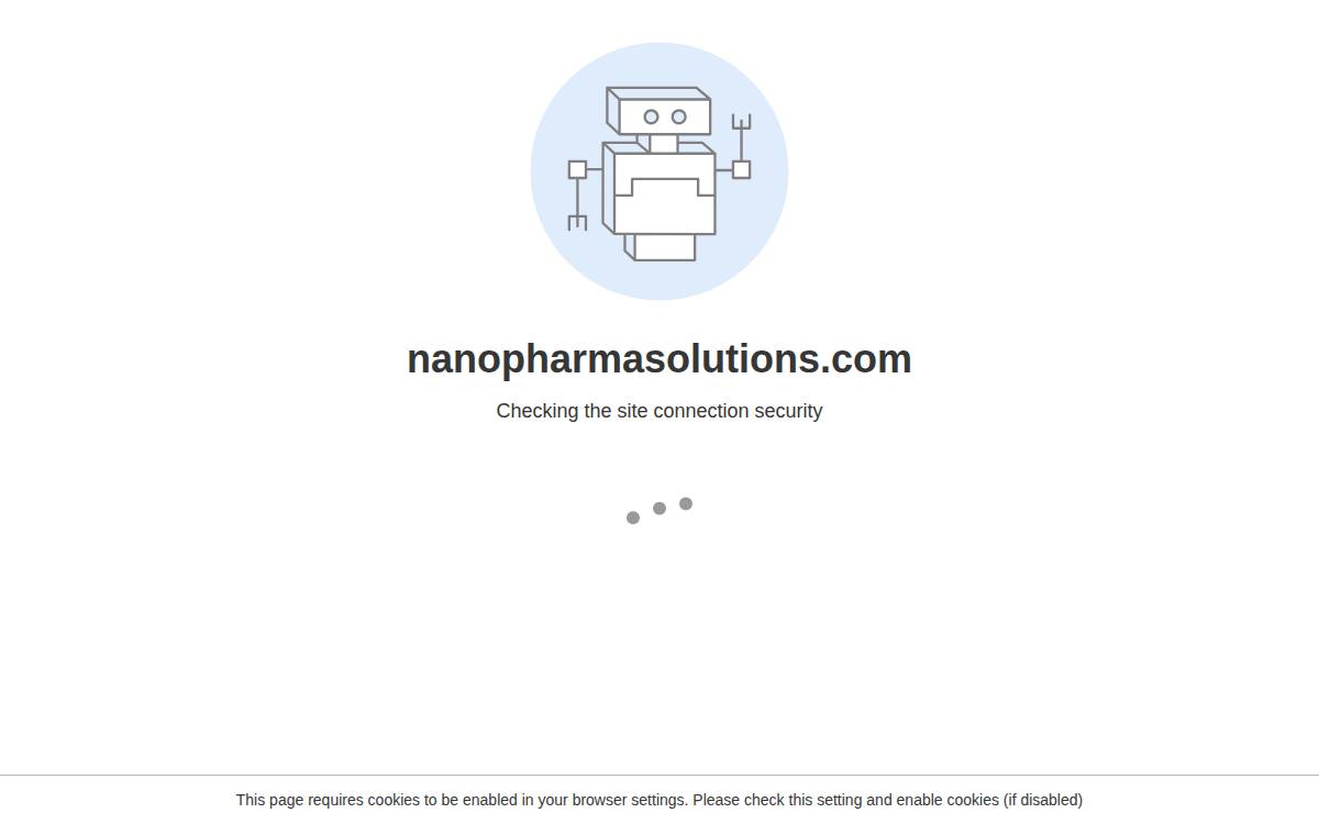 NanoPharma solutions website preview