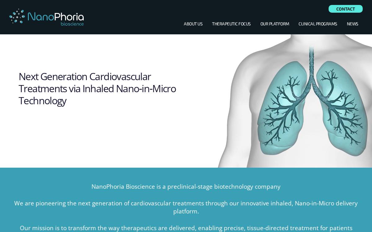 Nanophoria website preview