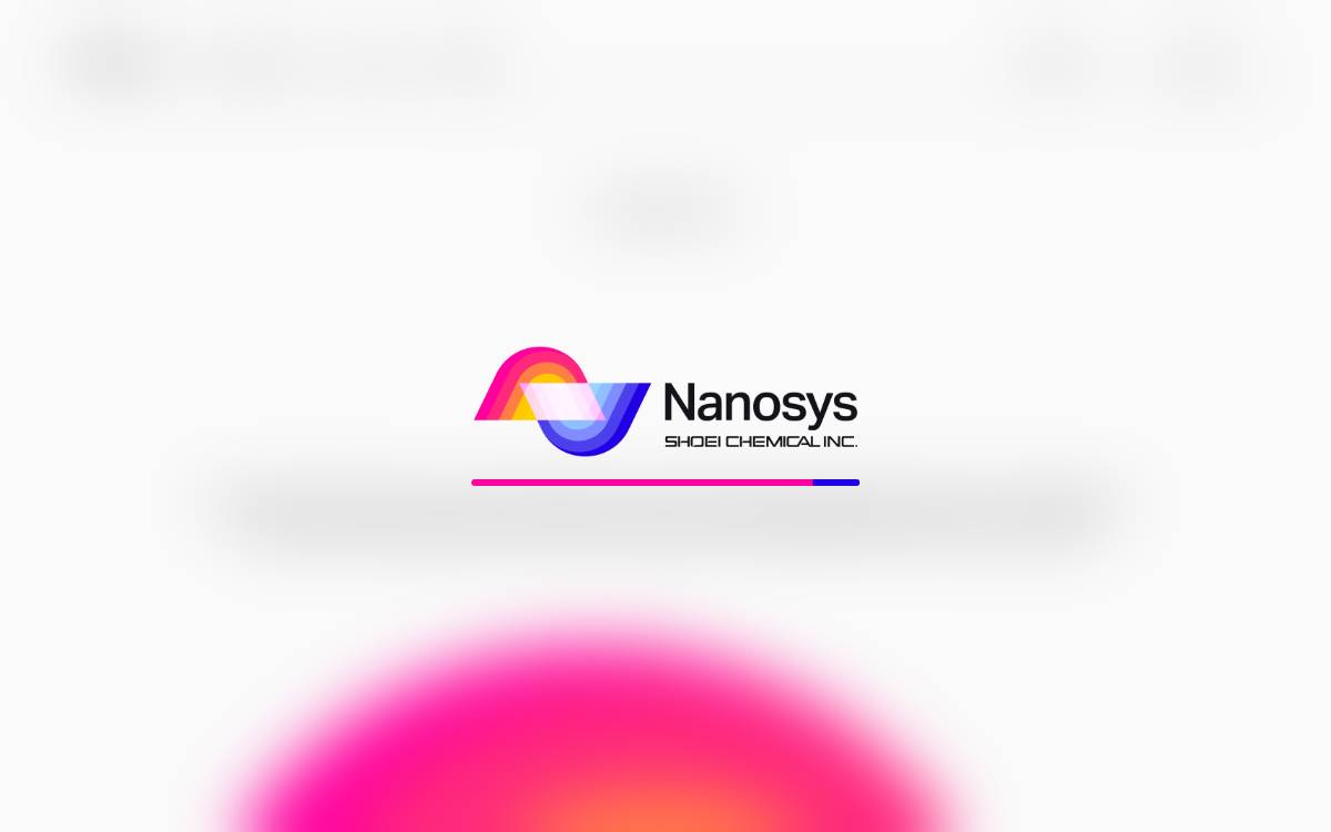 Nanosys website preview