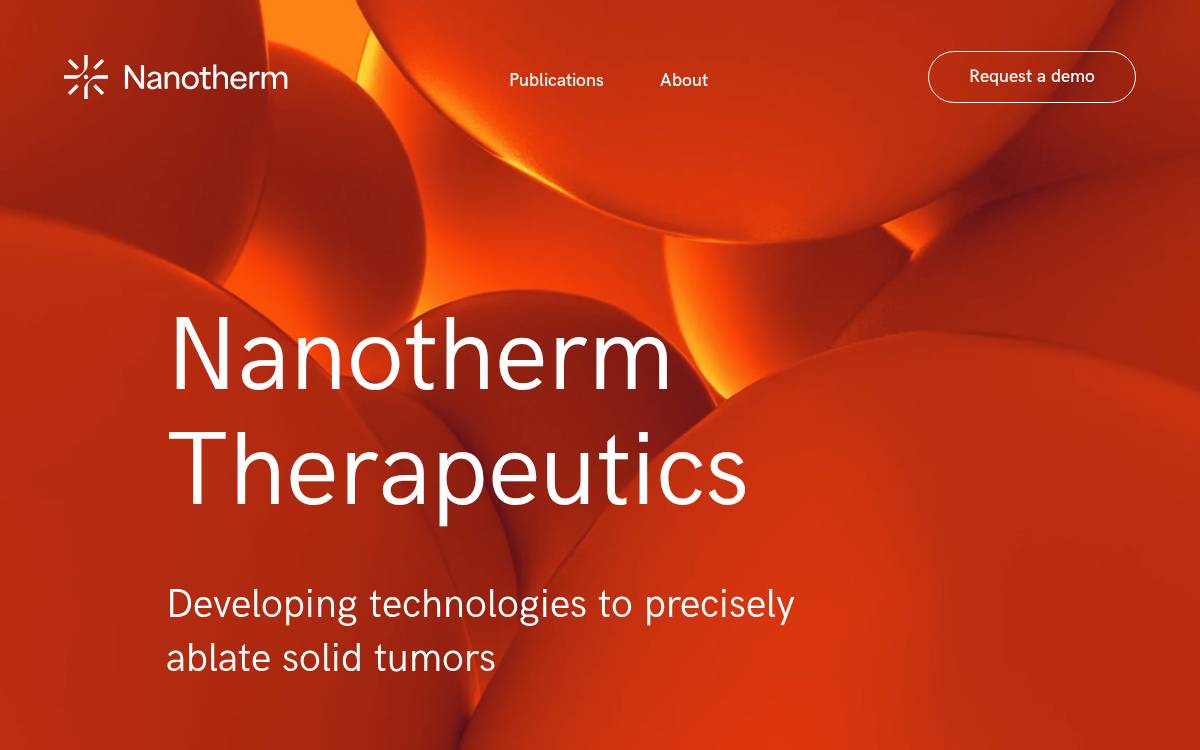 Nanothermtx website preview