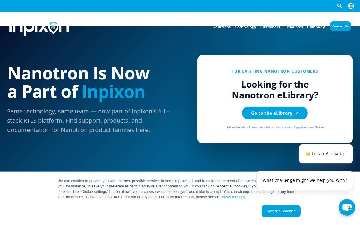 Nanotron website preview