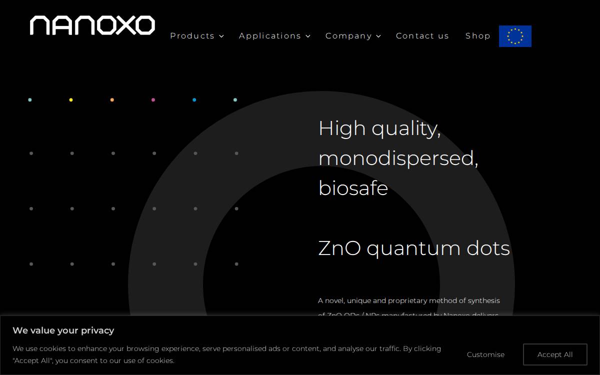 Nanoxo website preview