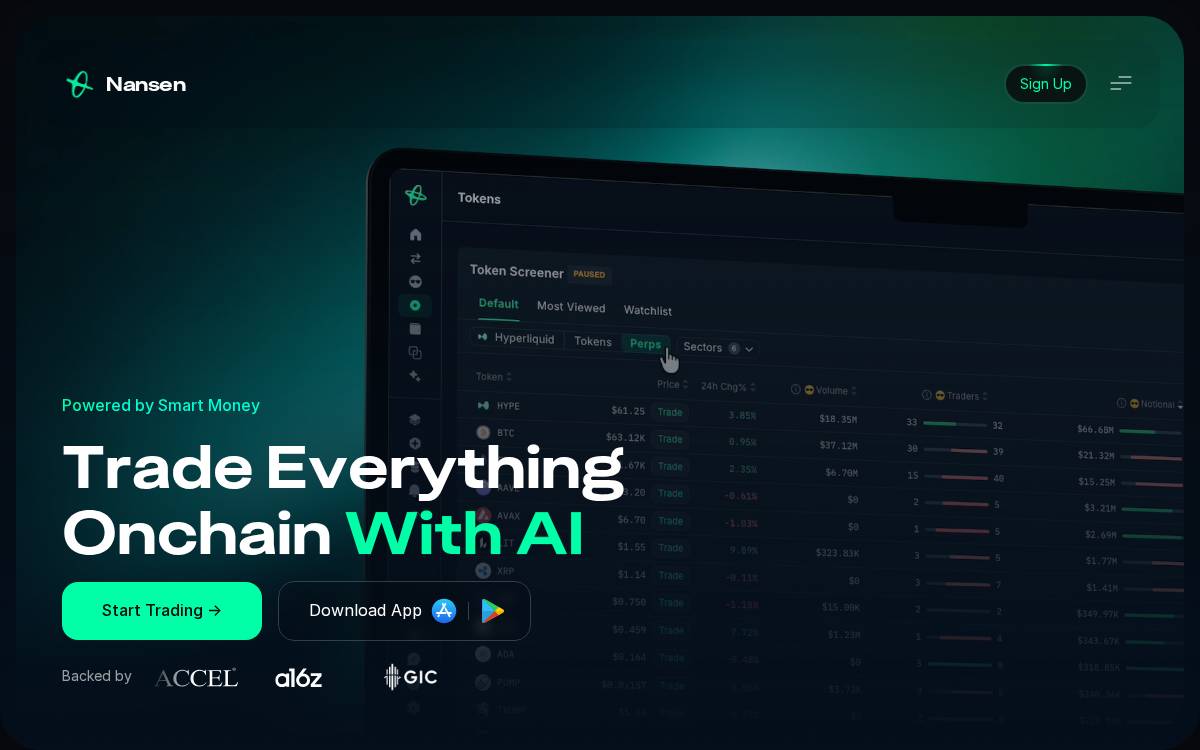 Nansen website preview