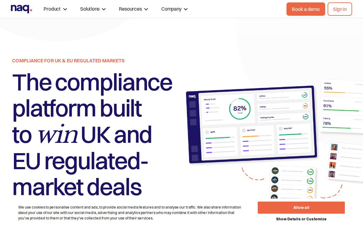 NAQ Cyber website preview