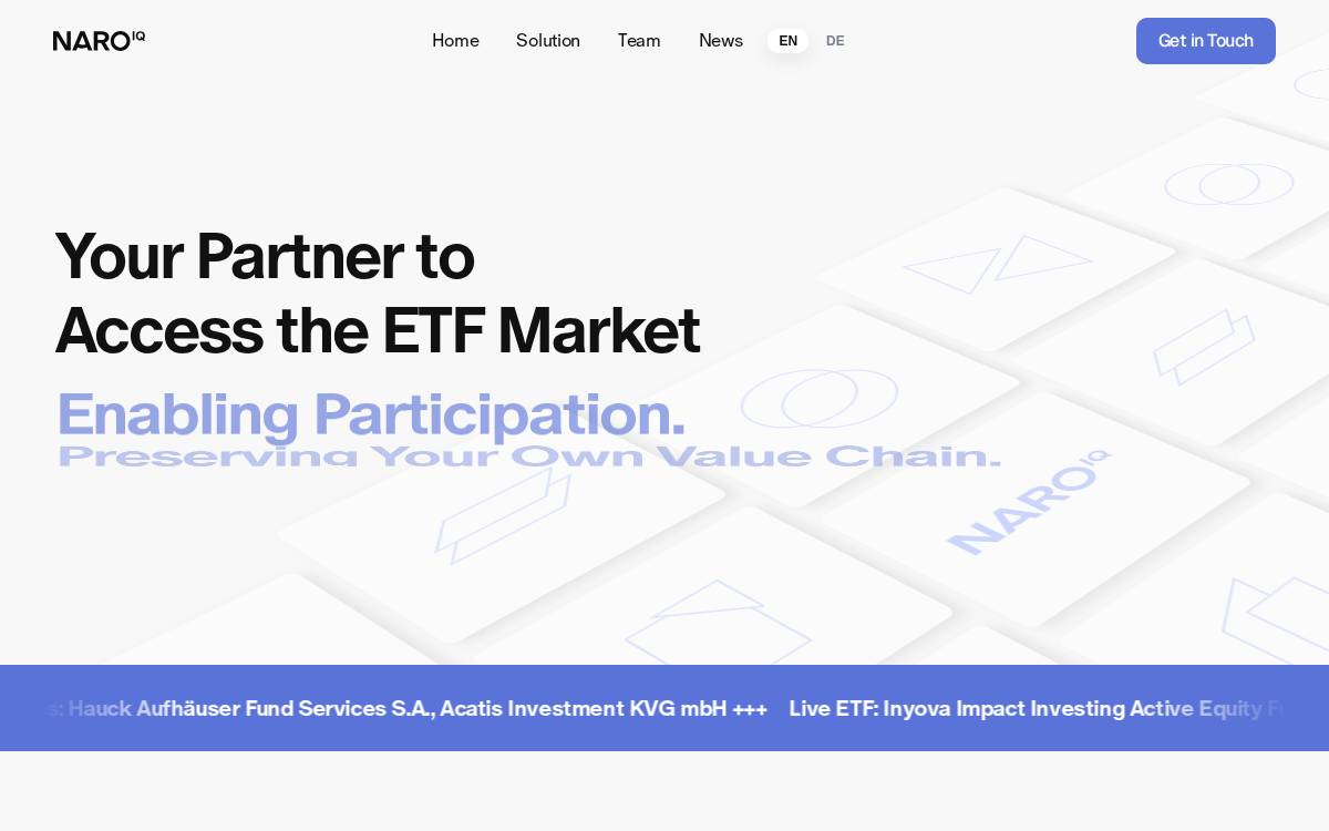 NaroIQ website preview