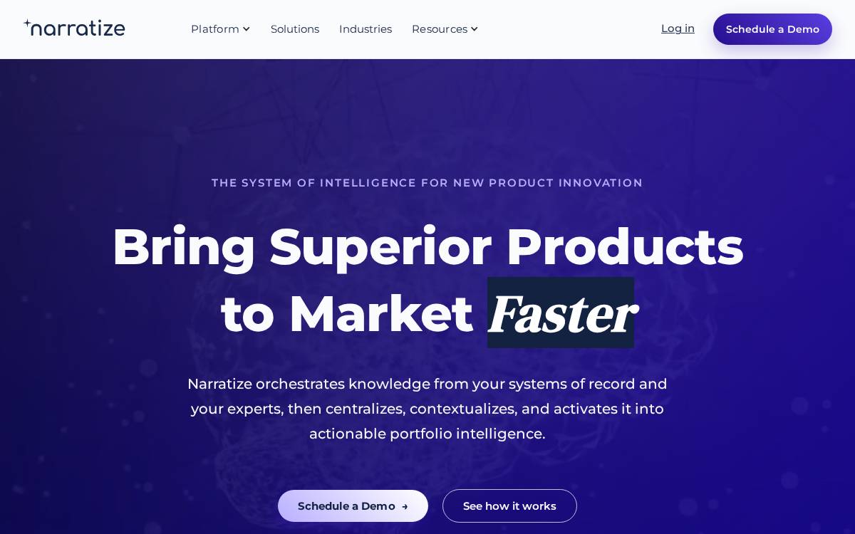 Narratize website preview