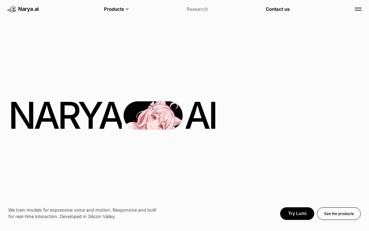 Narya website preview