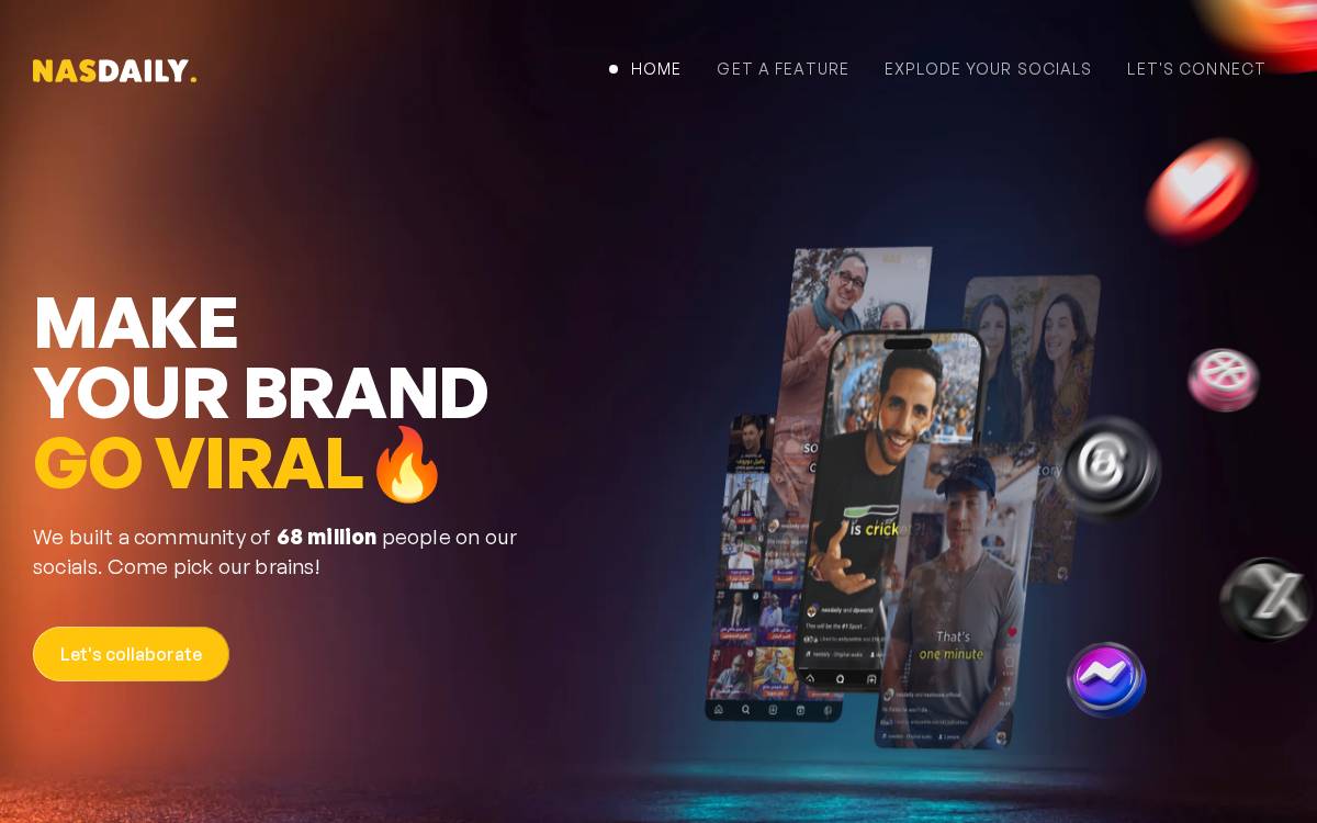 Nas Daily website preview
