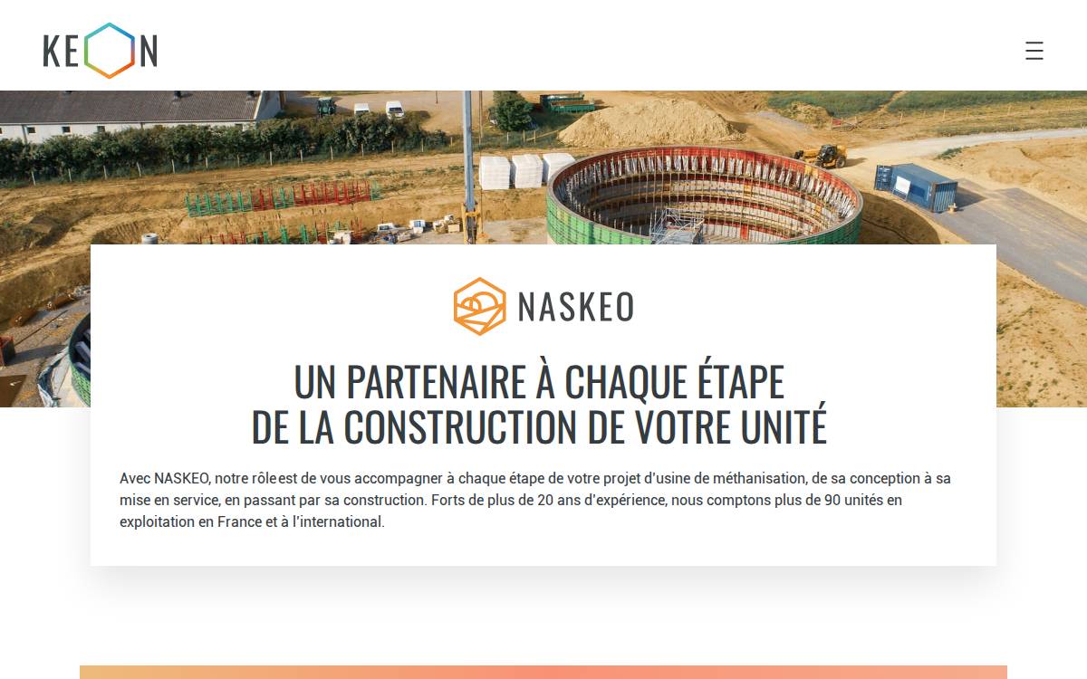 Naskeo website preview