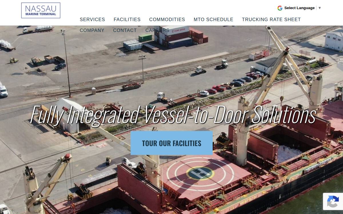 Nassau Marine Terminal website preview