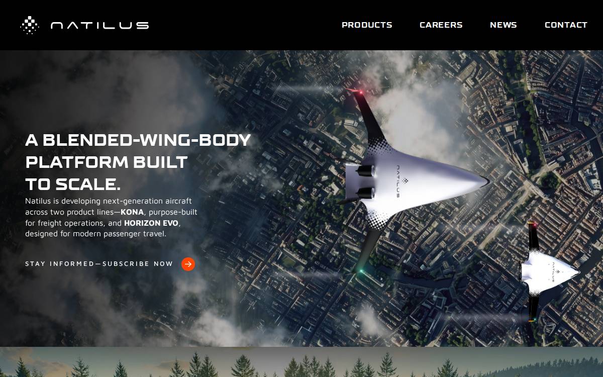 Natilus website preview