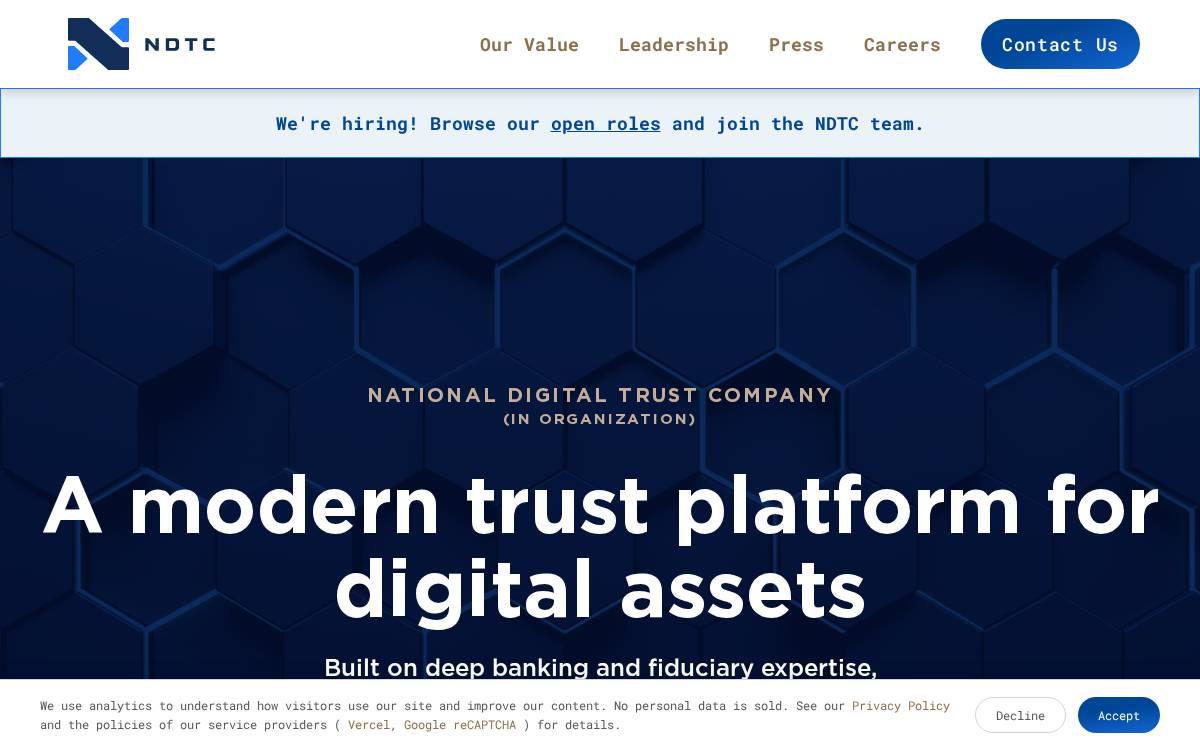 National Digital website preview