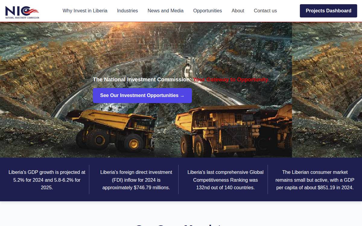 National Investment Commission website preview
